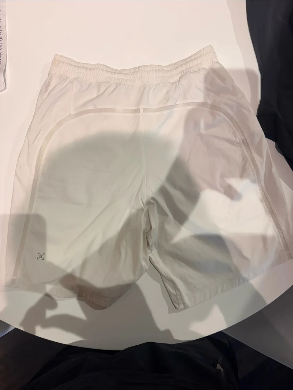 lululemon athletica Men's White Athletic Shorts - Picture 4 of 4